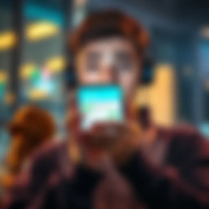 A person looking worried while checking their banking app on a mobile device, showing a completed transfer status but no funds received in the account.
