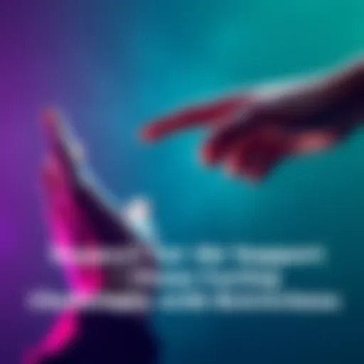 Two hands reaching out to help each other, symbolizing support and resilience.