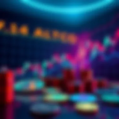 A visual representation of altcoins rising in value, showing vibrant charts and coins against a dark background, symbolizing a strong market shift in 2026.