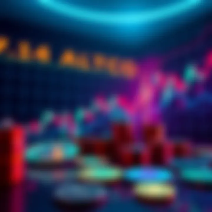 A visual representation of altcoins rising in value, showing vibrant charts and coins against a dark background, symbolizing a strong market shift in 2026.