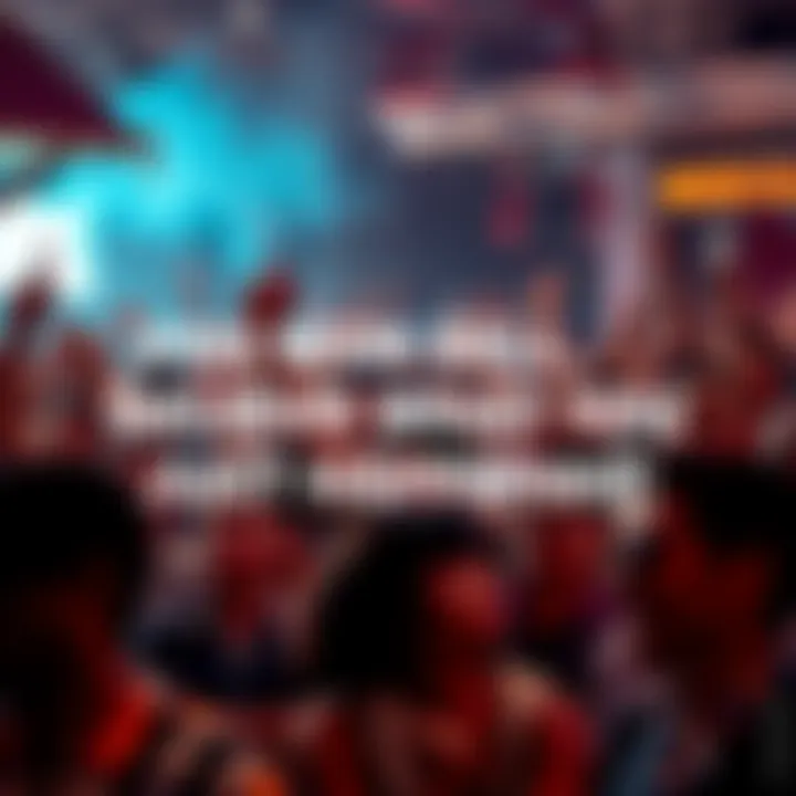 A crowd of people reacting with shock to an unexpected event in the community.