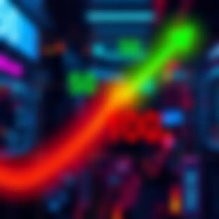 Surprising Number Shift A graphic showing a sudden increase in numbers from 50 to 100 with arrows and colorful indicators to illustrate the change