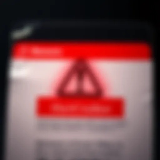A screenshot of an email offering to buy claims from HariCreditor with a warning symbol