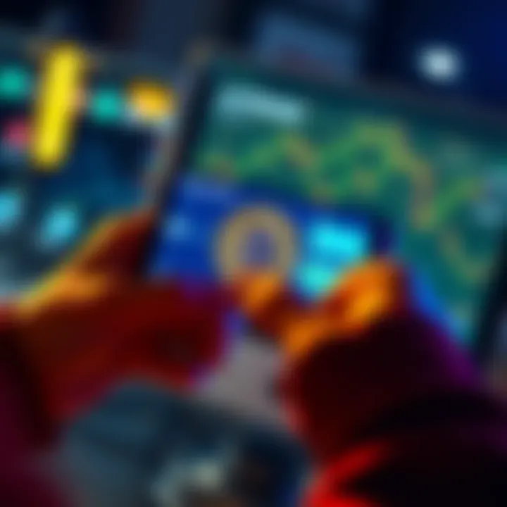 Swapping BTC for ETH on Ledger A person using a Ledger device to swap Bitcoin for Ethereum, showing the interface of a swap tool.