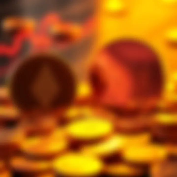 A visual representation of exchanging ETH for SOL with minimal fees, showing coins and arrows depicting the swap process.