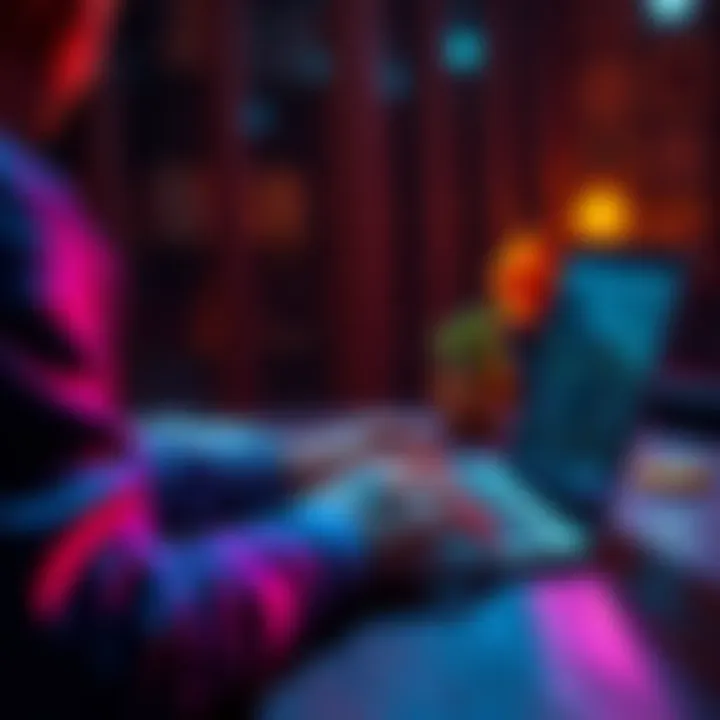 A person using a laptop to exchange Ethereum for Monero in a secure and private setting