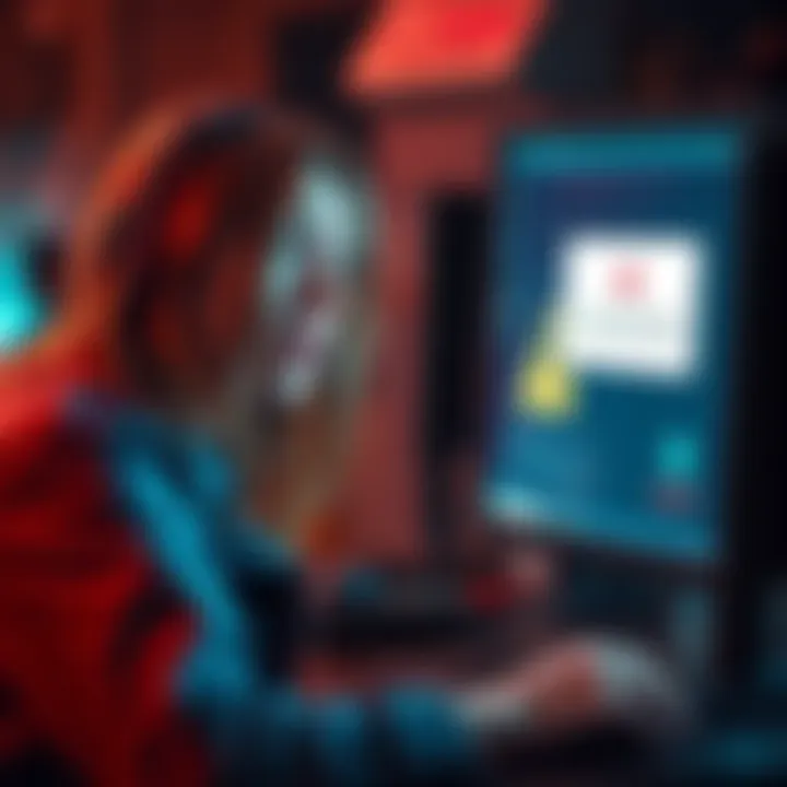 A person showing frustration while looking at a computer screen with swapping error messages related to Algo and Avax.