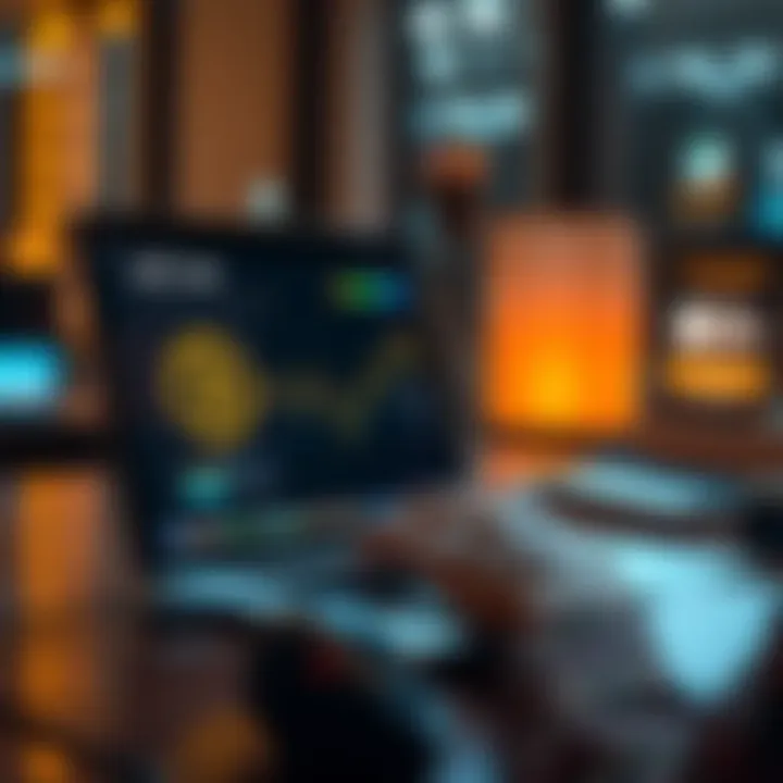 A person using a laptop to exchange USDT (TRC20) for XMR on a digital platform