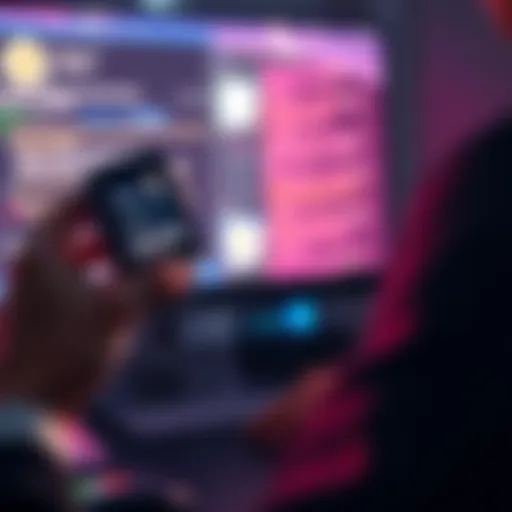 Person holding a Trezor Safe 3 device while looking at a computer screen showing Coinbase account issues