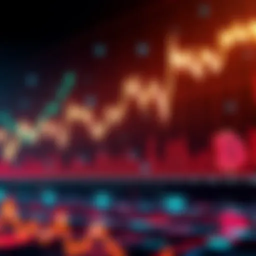 A graph showing simultaneous price drops of multiple cryptocurrencies, with Bitcoin leading the trend.