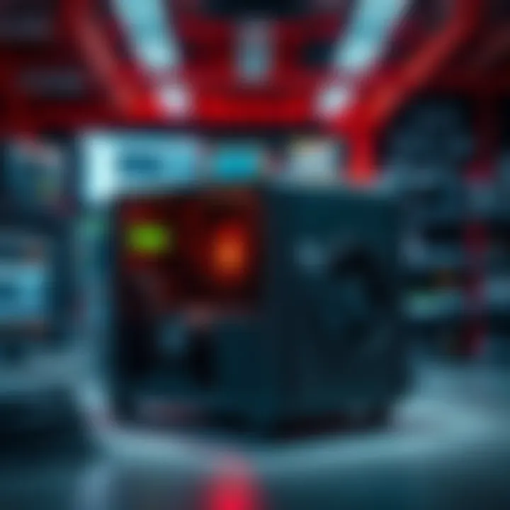 A brand new T21 miner displayed for sale with a backdrop of mining equipment and online forums visible.