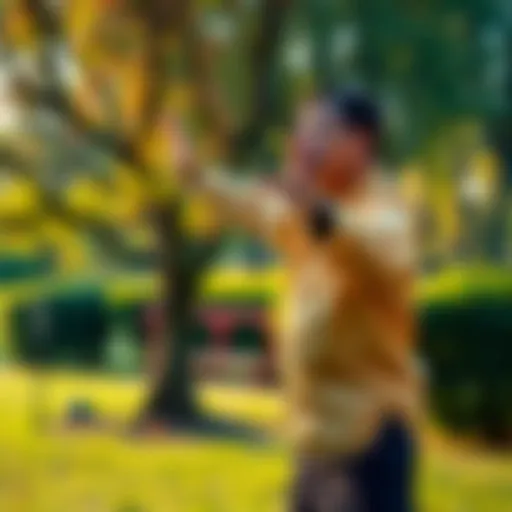 Person practicing Tai Chi outdoors Individual practicing Tai Chi in a park, symbolizing wellness and personal growth alongside investing lessons.