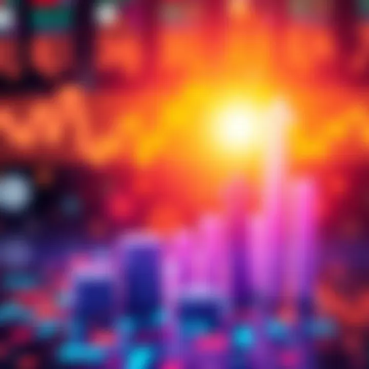 A graphic showing a digital financial growth chart with arrows pointing upward, representing innovation and investment in Layer 2 technologies after taxation.