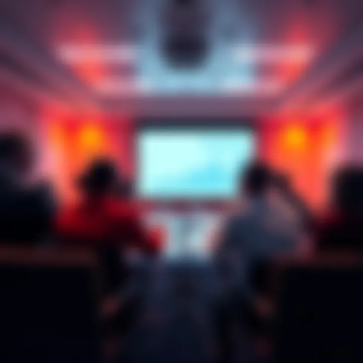 People discussing financial strategies and policies in a meeting room about unrealized gains tax in the Netherlands.