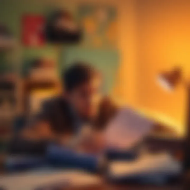 A person looking frustrated with tax forms scattered on a desk, trying to locate Form 8949 in software.