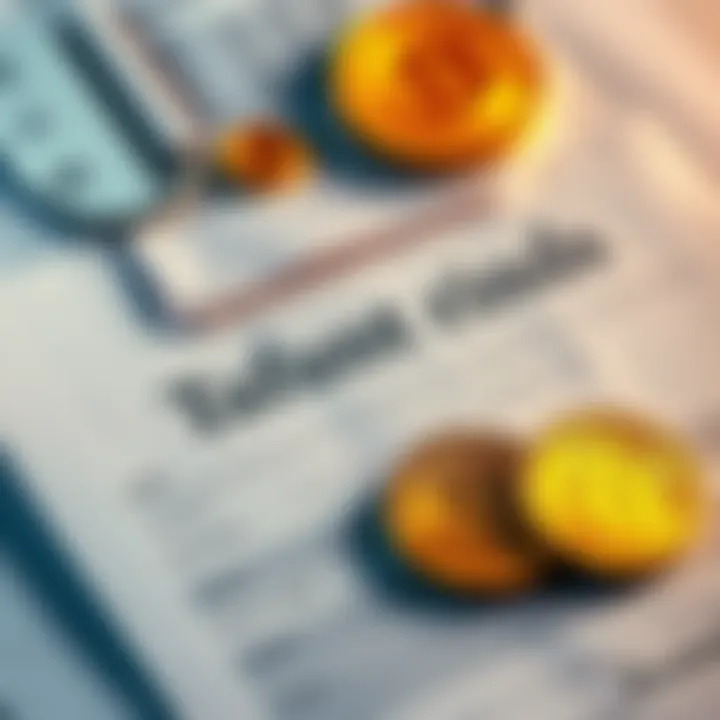 A close-up of tax refund documents featuring cryptocurrency icons and calculations, symbolizing complex tax issues turned into refunds.