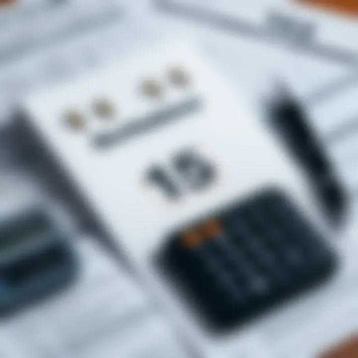 A calendar page with the date October 15 highlighted, surrounded by tax documents and a calculator.