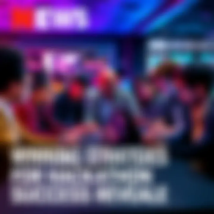 Team collaborating at a hackathon A diverse group of people working together on laptops during a hackathon, sharing ideas and strategies