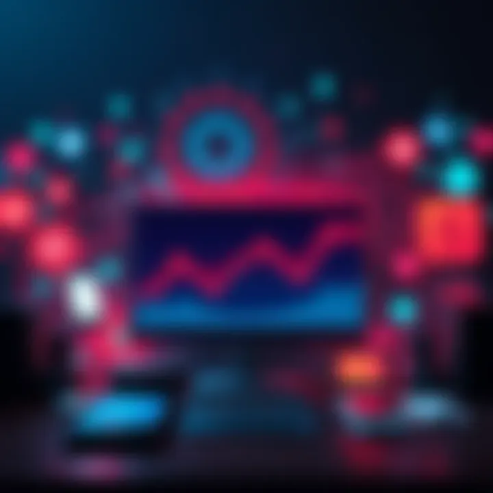 A graphic showing a graph with a flat line representing stalled tech innovation over 16 years, alongside various tech icons like computers and smartphones.