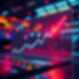A graph showing a decline in technology sector performance and its potential effect on cryptocurrency valuations.