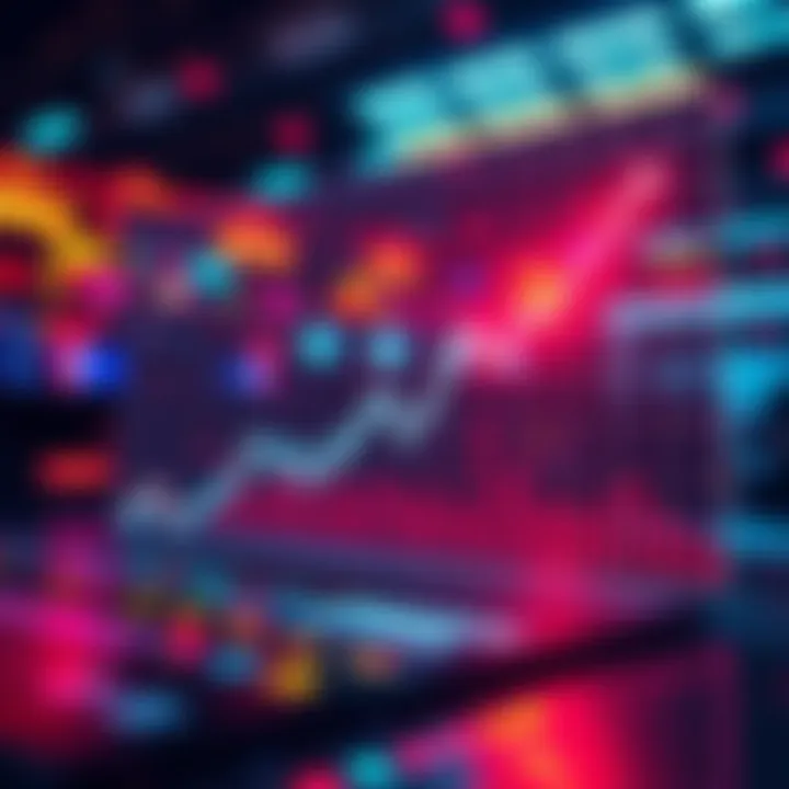 A graph showing a decline in technology sector performance and its potential effect on cryptocurrency valuations.