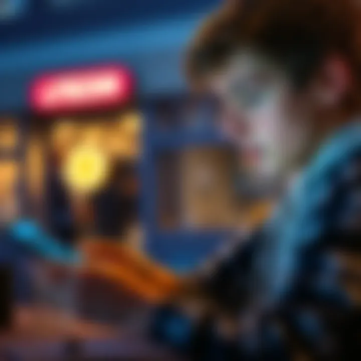 A young person using a smartphone to purchase Litecoin on a financial app without showing ID