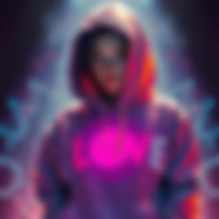 A 15-year-old girl shows off a hoodie she designed using bleach, inspired by the band Sleep Token
