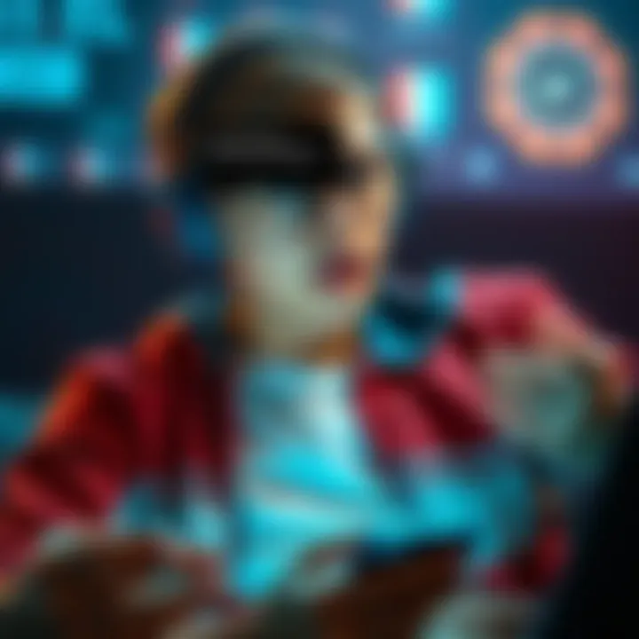 A 16-year-old looking frustrated while trying to access a mobile app on their phone, showing error messages on the screen