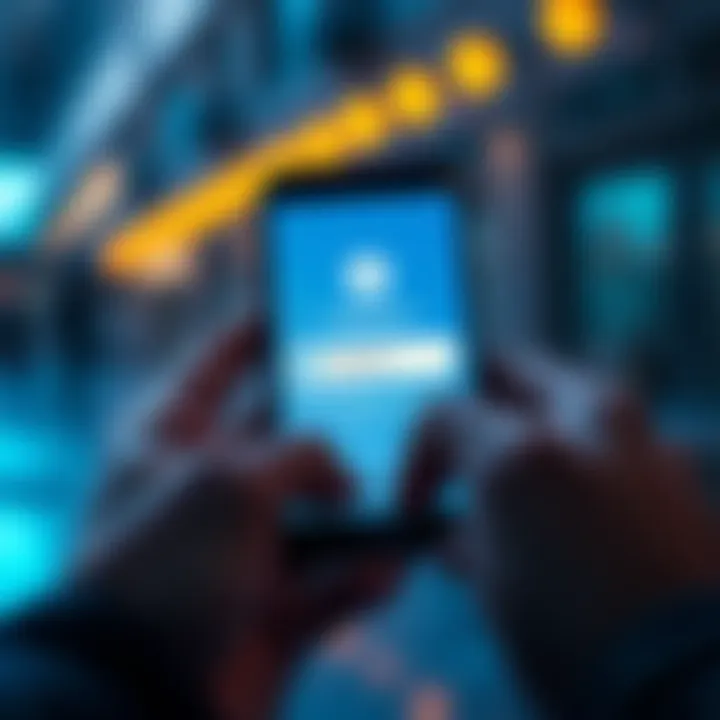 A smartphone displaying the Telegram app with a prompt for phone number verification
