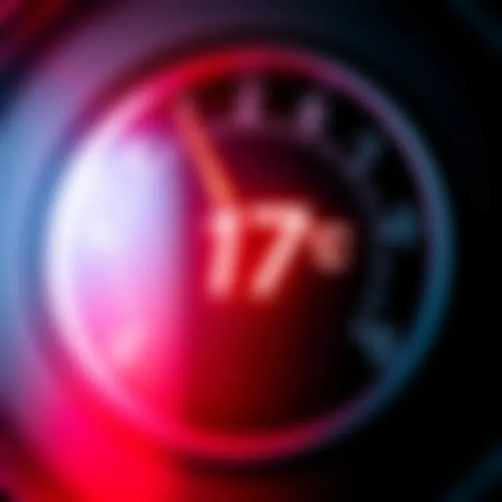 A temperature gauge showing 17 degrees Celsius, symbolizing the return of mild weather