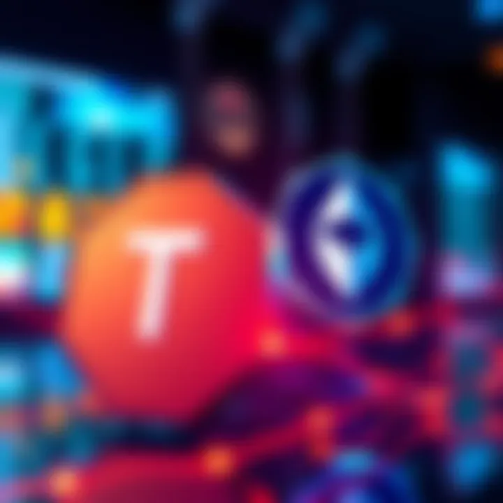 Tether logo alongside Crystal Intelligence logo, symbolizing investment for blockchain crime detection.