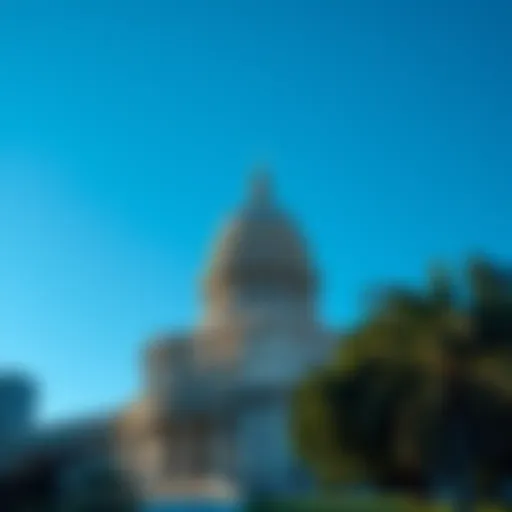 A view of the Texas State Capitol building with a clear blue sky in the background, symbolizing new initiatives for the state.