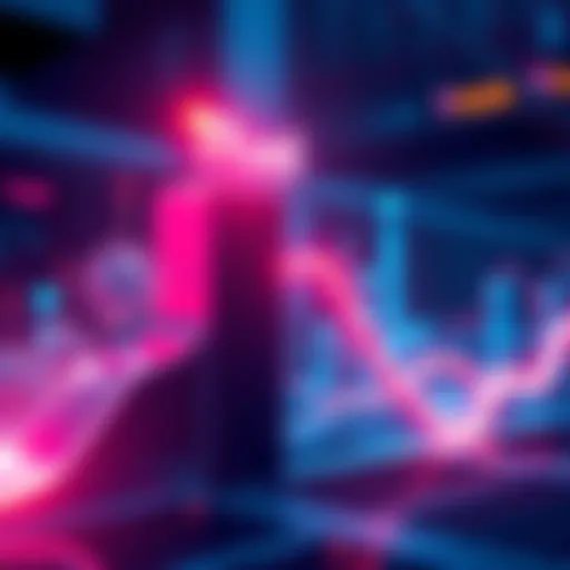 A graphic showing a rising graph with Tfuel logo and partnership symbols, indicating growth and innovation in technology.