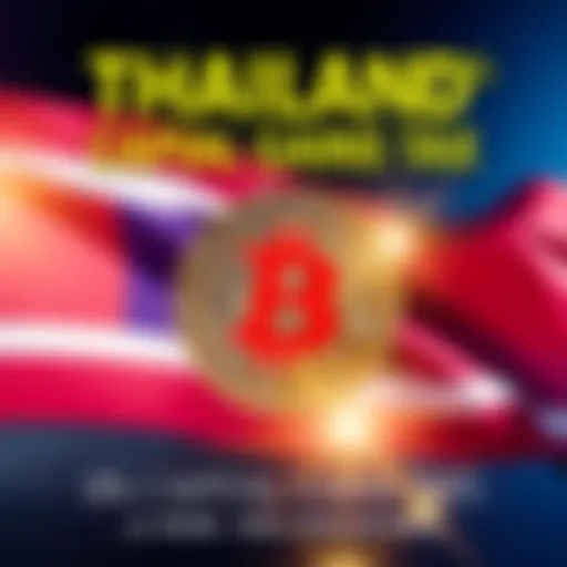 Thailand's 0% Capital Gains Tax Announcement A graphic showing Thailand's flag and a cryptocurrency coin, symbolizing the new 0% capital gains tax on crypto profits starting in January 2025.