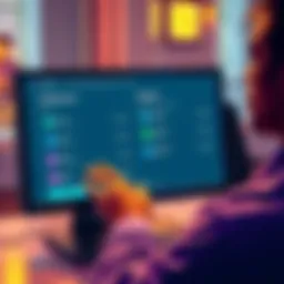 A person looking at a computer screen displaying the Theta wallet interface with staked amounts and withdrawal options, showing confusion and curiosity.