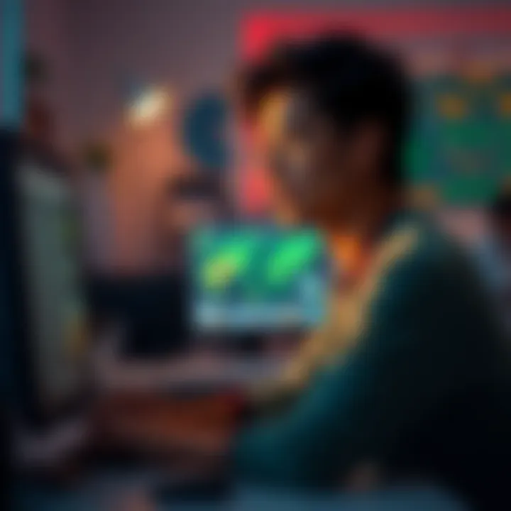Thinking about mod position A person looking thoughtful while considering a mod position at a computer