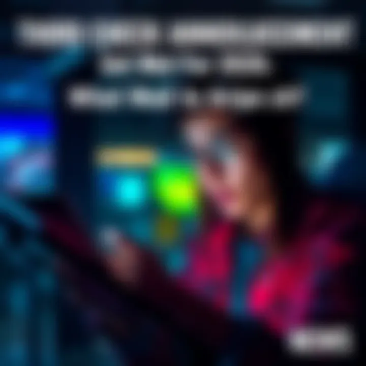 A person checking their email for news about the third check distribution, with a concerned expression on their face.