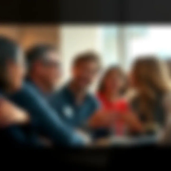 A group of people engaged in a deep conversation, sharing different opinions and laughing together, representing diverse thoughts on everyday topics.