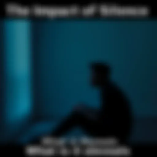 A person sitting alone in a quiet room, reflecting with a calm expression, representing the impact of silence in communication.