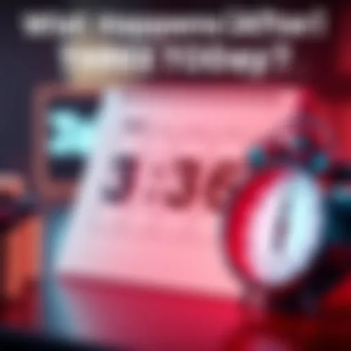 A calendar page showing three days left with a clock ticking nearby, symbolizing anticipation and time progression.
