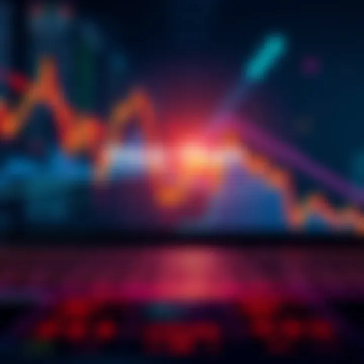 A clear 3-month stock chart showing upward and downward trends, representing trading performance over a broader timeframe.