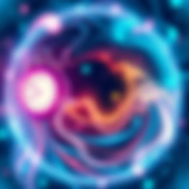Time Warp Concept Illustration showing swirling colors and clocks to depict the idea of time warps in culture and science.