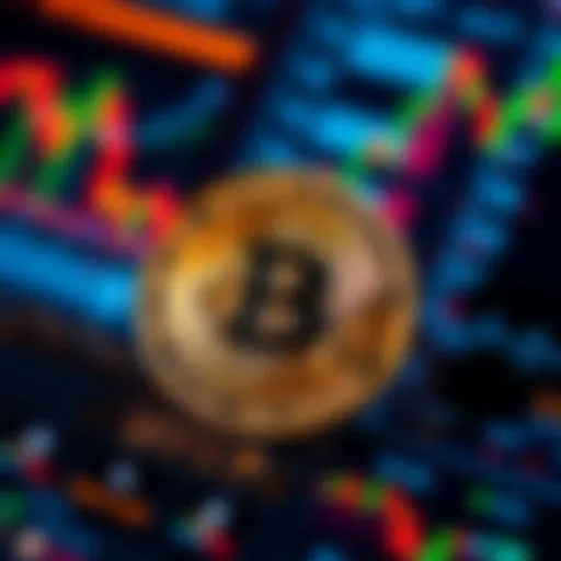 A close-up of a Bitcoin coin with a digital transaction graphic in the background, symbolizing small crypto needs and everyday usage