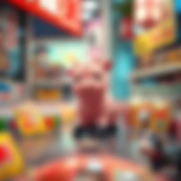 A cute tiny pink cow figurine found in a Japanese lifestyle gacha store