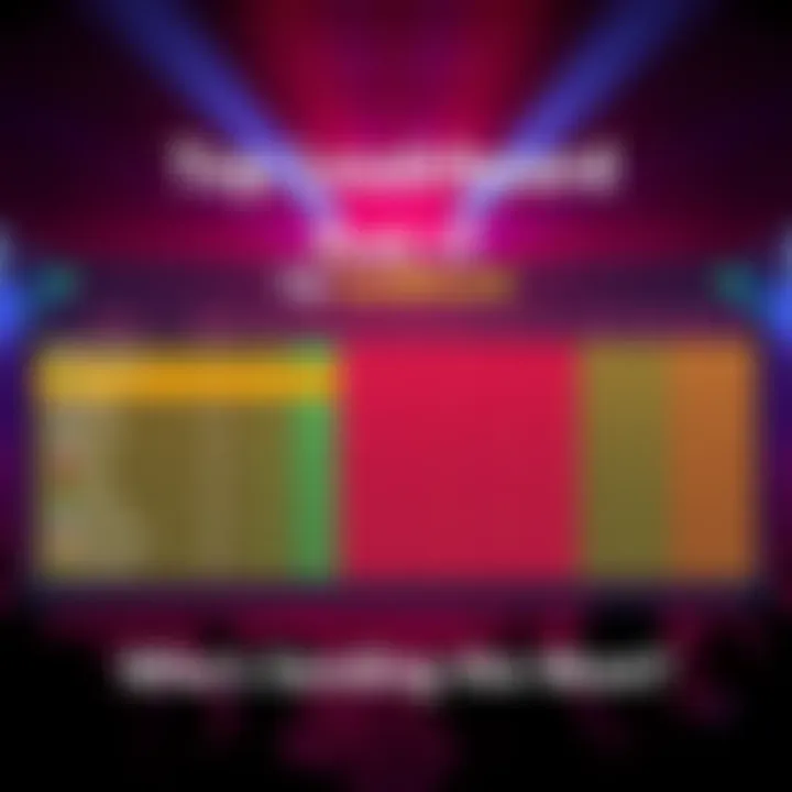 Visual representation of the tip leaderboard showcasing top contributors and their activity levels.