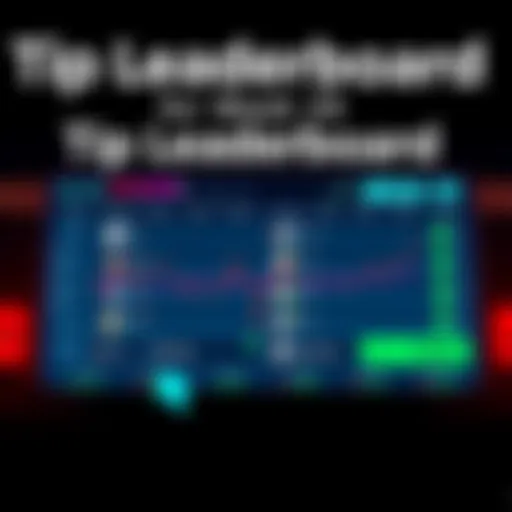 A visual representation of the Tip Leaderboard showing top tip senders and activity trends.