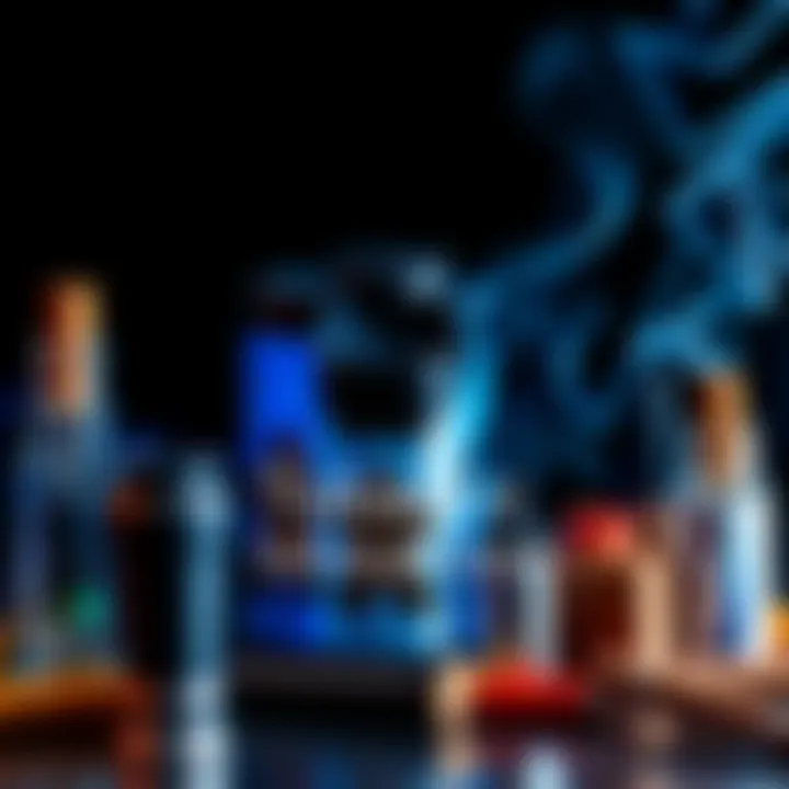 Tobacco Innovations A collection of modern tobacco products showcasing new designs and technology in the industry