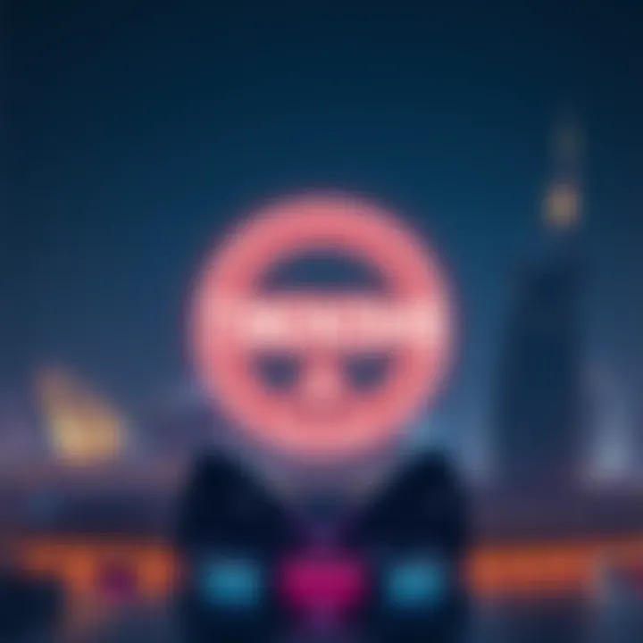 TOKEN2049 Dubai Postponement A graphic showing the TOKEN2049 logo with a backdrop of Dubai's skyline and a warning symbol, representing the event's delay due to the Iran conflict.