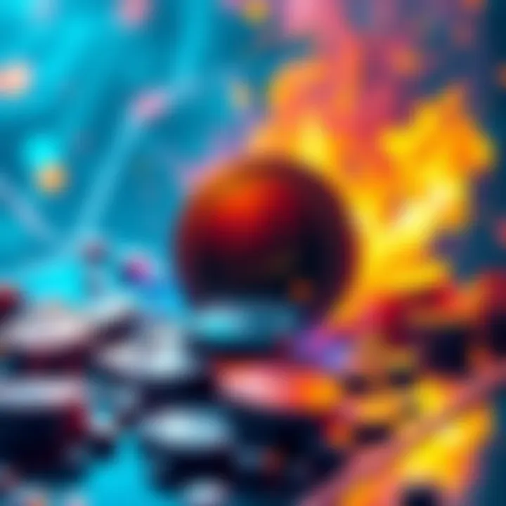 Token Minting Concept An illustration showing the burning of Monero coins to mint new tokens on a blockchain, with digital elements representing decentralized finance.