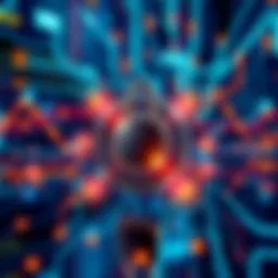 Illustration of a secure tokenization engine connecting physical assets to digital tokens, symbolizing compliance and security.